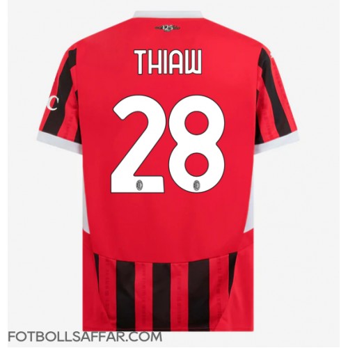 AC Milan Malick Thiaw #28 Hemmatröja 2024-25 Kortärmad